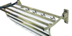 Stainless Steel Towel Rack with Hooks