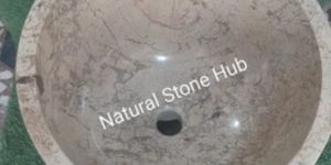 Round Stone Wash Basin