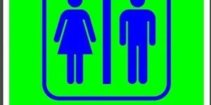 Toilet Sign Board