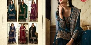 Lt Nitya - Vol 183 Heavy Faux Georgette Fancy Palazzo Suits Set