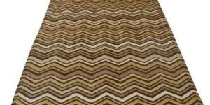 Rectangular Polyester Nepalese Carpet