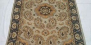 Wool and Silk Hand Knotted Carpet