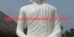 6 Feet Marble Gautam Buddha Statue