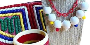 Designer Amber Vintage Resin Bracelet