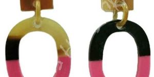 Natural Buffalo Horn Earring