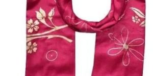 Satin Gold Print Stole