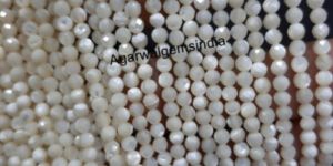 Mother of Pearl Faceted Beads