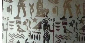 Stainless Steel Gold Egyptian Design Sheet