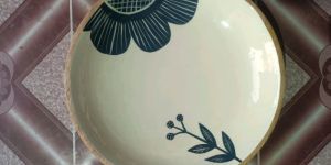 Hand Painted 10 Inch Wooden Bowl