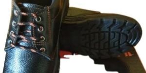 Mens Derby Safety Shoe with PU Sole