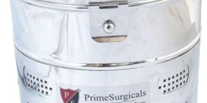 PrimeSurgicals Stainless Steel Dressing Drums Size (6