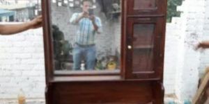 Brown Wooden Dressing Table