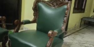 Green Wooden Sofa Chair