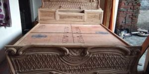 Teak Wood Wooden King Size Bed