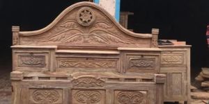 Wooden Counter Double Bed