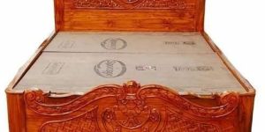 Wooden Design Double Bed