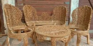 Wooden Outdoor Chair Table Set