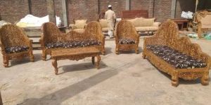 Wooden Teak Wood Sofa Set
