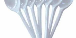 Plastic White Disposable Spoon