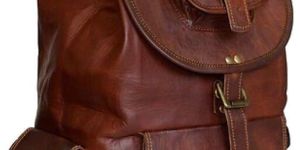 Brown Goat Leather Backpack