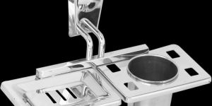 Stainless Steel Soapdish with Tumbler Holder