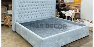 King Size Quilted Upholstery Bed