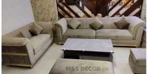 Overlapping Lining Modern Sofa Set