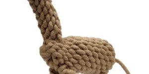 GIRAFFE JUTE DOG TOY