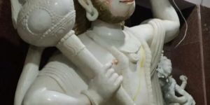 White Marble Hanuman Statue