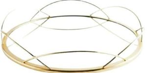 Metal Mirror Serving Tray