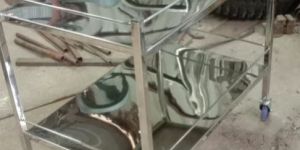 Stainless Steel Hospital Instrument Trolley