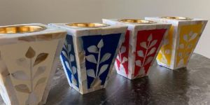 Mother of Pearl Candle Stand