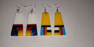 Resin Inlay Earrings