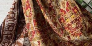 Silk Reverse Kantha Dupatta