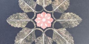 Designer Marble Inlay Table Top with Stand