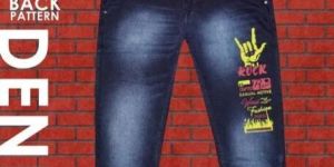 Printed Denim Jean