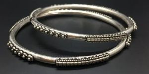 Oxidized Silver Bangles