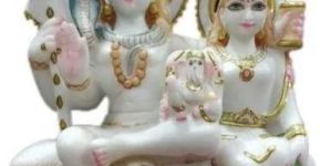 Marble Shiv Parivar Statue