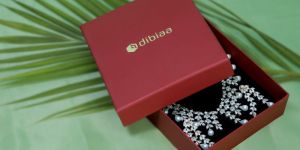 Maroon Big Necklace Set Box