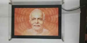 Acrylic Sandwich Photo Frame with Steel Stud