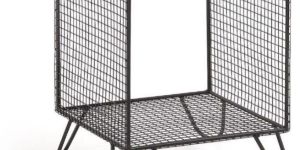 MAH044 Wooden Iron Side Table