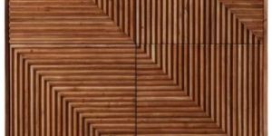 MAH057 Wooden Iron Cupboard