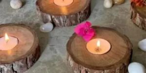 Wooden Candle Stand