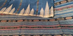 Ghicha Silk Batik Temple Saree