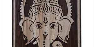 Lord Ganesha Wooden Key Holder