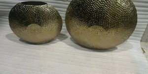 Antique Aluminium Flower Vase