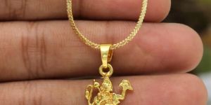 Lord Hanuman Gold Temple Locket