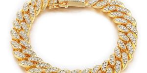 Gold Plated American Diamond Studded Bracelet