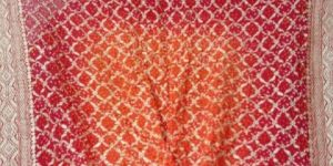 Banarasi Bandhani Pure Silk Saree