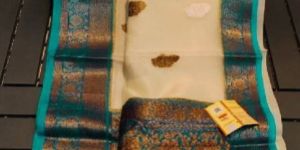 Banarasi Handloom Pure Kora Silk Saree